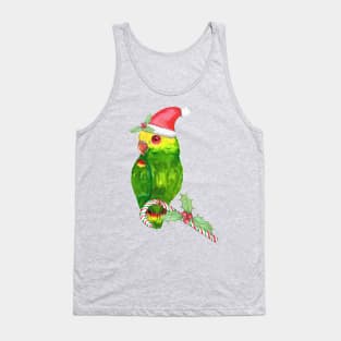 Amazon parrot Christmas style Tank Top